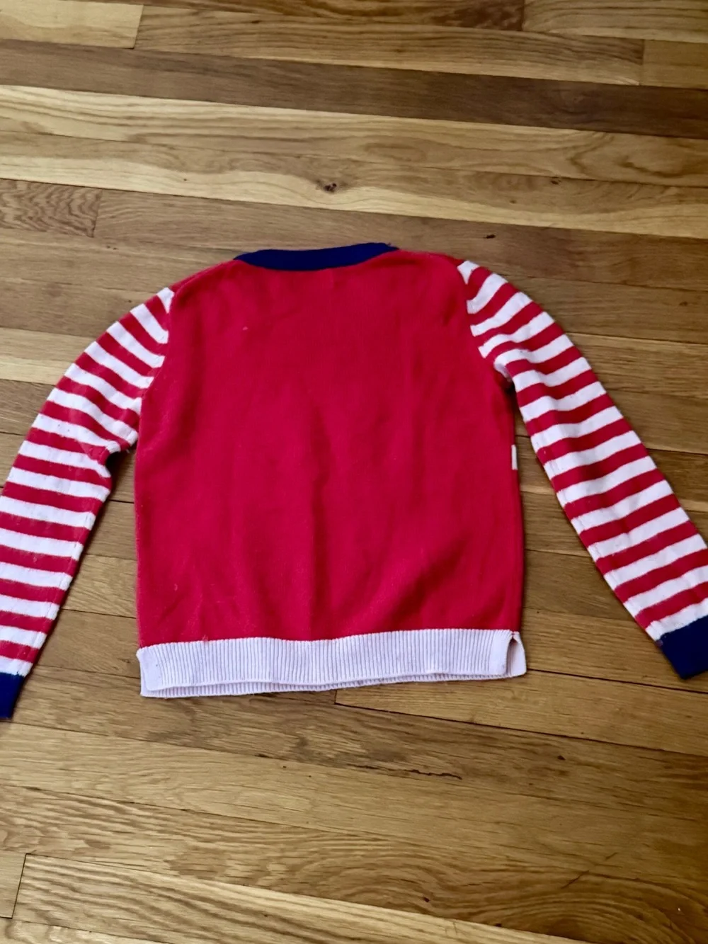 Mini Boden 7-8Y Wool Blend Dog and Bunny in Window Pullover Sweater
